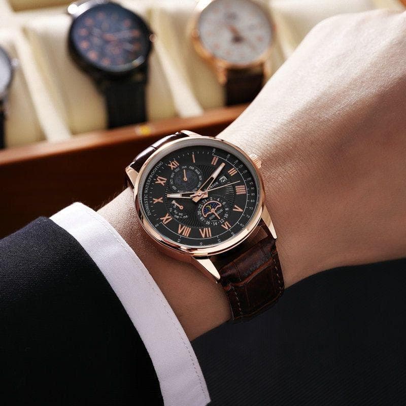 Crown & Leathers Luxury Watch Combo thumbnail 4