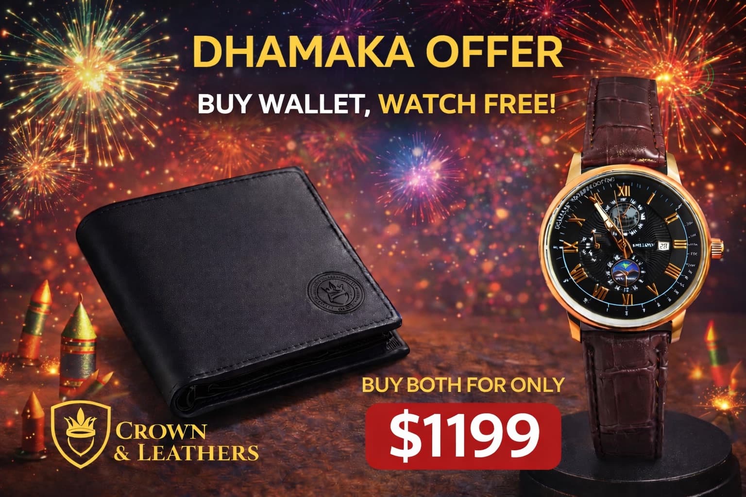 Crown Royal Combo Deal – Wallet + Watch FREE thumbnail 2